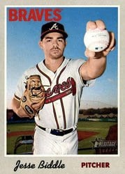 2019 Topps Heritage Base Set Jesse Biddle #48 card