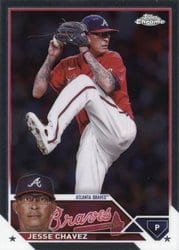 2023 Topps Chrome Update Base Set Jesse Chavez #USC22 card