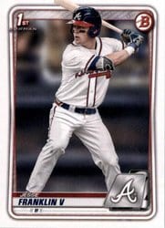 2020 Bowman Draft Base Set Jesse Franklin V #BD-17 card