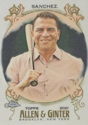2021 Topps Allen & Ginter Chrome Base Set Jesse Sanchez #260 card