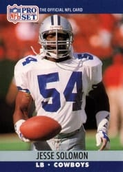 1990 Pro Set Base Set Jesse Solomon #482 card