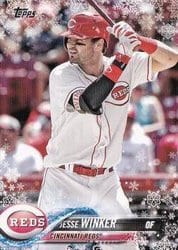 2018 Topps Holiday Base Set Jesse Winker #HMW82 card