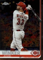 2019 Topps Chrome Base Set Jesse Winker #61 card
