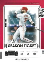 2021 Panini Contenders Base Set Jesse Winker #26 card