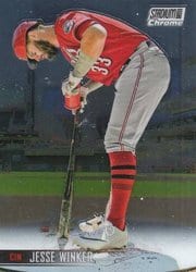 2021 Stadium Club Chrome Base Set Jesse Winker #373 card