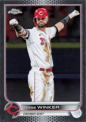 2022 Topps Chrome Base Set Jesse Winker #21 card