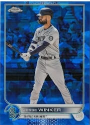 2022 Topps Chrome Update Sapphire Edition Base Set Jesse Winker #US3 card
