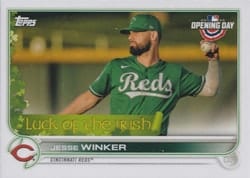 2022 Topps Opening Day Luck of the Irish Jesse Winker #LI-16 card