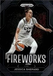2023 Panini Prizm WNBA Fireworks Jessica Shepard #15 card