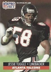 1991 Pro Set Base Set Jessie Tuggle #441 card