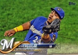 2018 Topps Base Set Jesus Aguilar #442 card