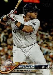 2018 Topps Update Base Set Jesus Aguilar #US113 card