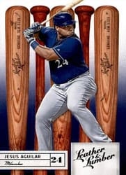 2019 Panini Leather & Lumber Base Set Jesus Aguilar #68 card
