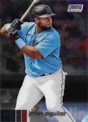 2020 Stadium Club Chrome Base Set Jesus Aguilar #366 card