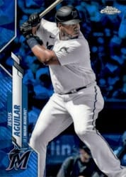 2020 Topps Chrome Sapphire Edition Base Set Jesus Aguilar #98 card