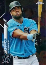 2020 Topps Chrome Update Base Set Jesus Aguilar #U-14 card