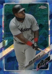 2021 Topps Chrome Sapphire Edition Base Set Jesus Aguilar #164 card
