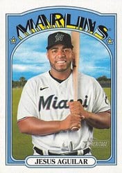 2021 Topps Heritage Base Set Jesus Aguilar #482 card