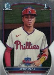 2023 Bowman Chrome Prospects Jesus Caba #BCP-164 card