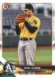 2018 Bowman Prospects Jesus Luzardo #BP126 card