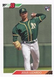 2020 Bowman Heritage Base Set Jesus Luzardo #61 card