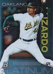 2020 Bowman Platinum Base Set Jesus Luzardo #51 card