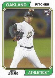2020 Topps Archives Base Set Jesus Luzardo #147 card