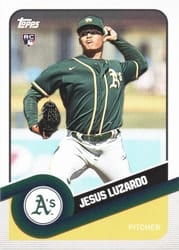 2020 Topps Brooklyn Collection Base Set Jesus Luzardo #44 card