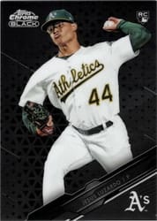 2020 Topps Chrome Black Base Set Jesus Luzardo #68 card