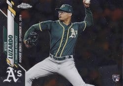 2020 Topps Chrome Update Base Set Jesus Luzardo #U-56 card