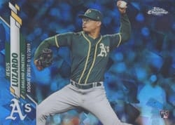 2020 Topps Chrome Update Sapphire Edition Base Set Jesus Luzardo #U-94 card