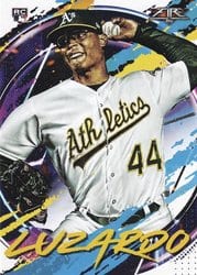 2020 Topps Fire Base Set Jesus Luzardo #91 card