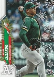 2020 Topps Holiday Base Set Jesus Luzardo #HW35a card