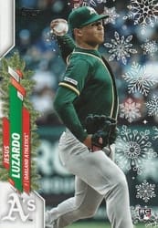 2020 Topps Holiday Base Set Jesus Luzardo #HW35b card