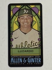 2021 Topps Allen & Ginter Mini Stained Glass Jesus Luzardo #111 card