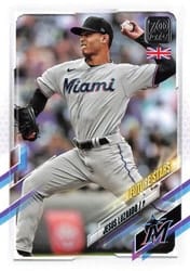 2021 Topps UK Edition Base Set Jesus Luzardo #86 card
