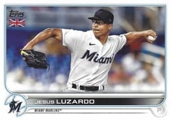 2022 Topps UK Edition Base Set Jesus Luzardo #40 card