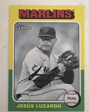 2024 Topps Heritage Jesus Luzardo #448 card