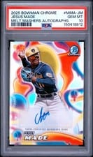 2025 Bowman Chrome Melt Mashers Autographs Jesus Made #MMA-JM card