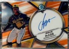 2025 Bowman Chrome Prime Chrome Signatures Jesus Made #PCS-JM card