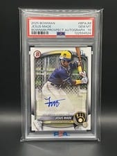 2025 Bowman Prospects Autographs Jesus Made #BPA-JM card