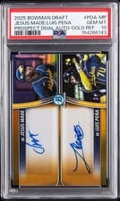 2025 Bowman Draft Prospect Dual Autographs Jesús Made/Luis Peña #PDA-MP card