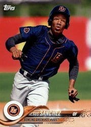 2018 Topps Pro Debut Base Set Jesus Sanchez #37 card