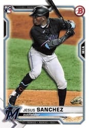 2021 Bowman Base Set Jesus Sanchez #100 card
