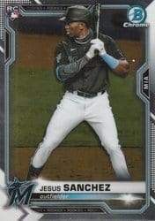 2021 Bowman Chrome Base Set Jesus Sanchez #35 card