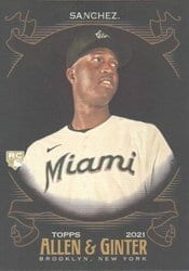 2021 Topps Allen & Ginter X Base Set Jesus Sanchez #287 card