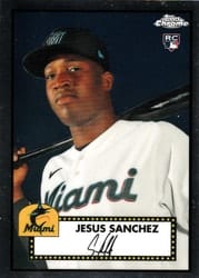 2021 Topps Chrome Platinum Anniversary Base Set Jesus Sanchez #48 card