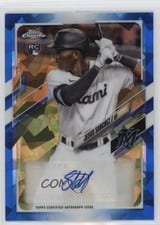 2021 Topps Chrome Sapphire Edition Rookie Autographs Jesus Sanchez #RA-JS card