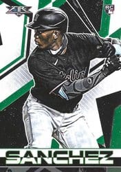 2021 Topps Fire Base Set Jesus Sanchez #58 card