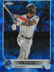 2022 Topps Chrome Update Sapphire Edition Base Set Jesus Sanchez #US197 card